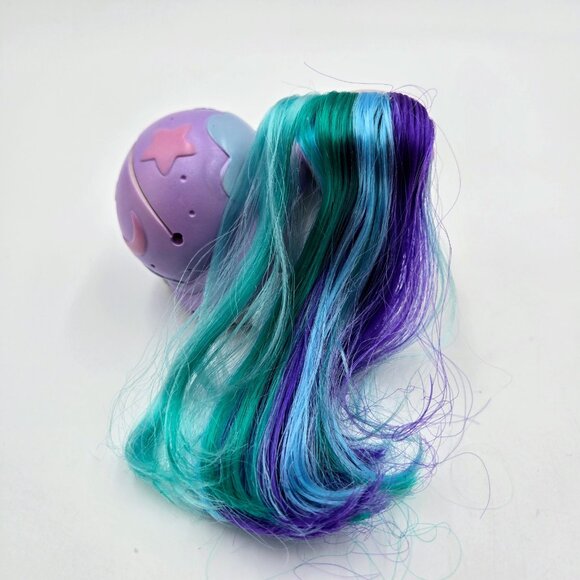 Vintage Keypers Baby Poke Turtle With Long Hair Blue Purple Tonka Read - Picture 7 of 10